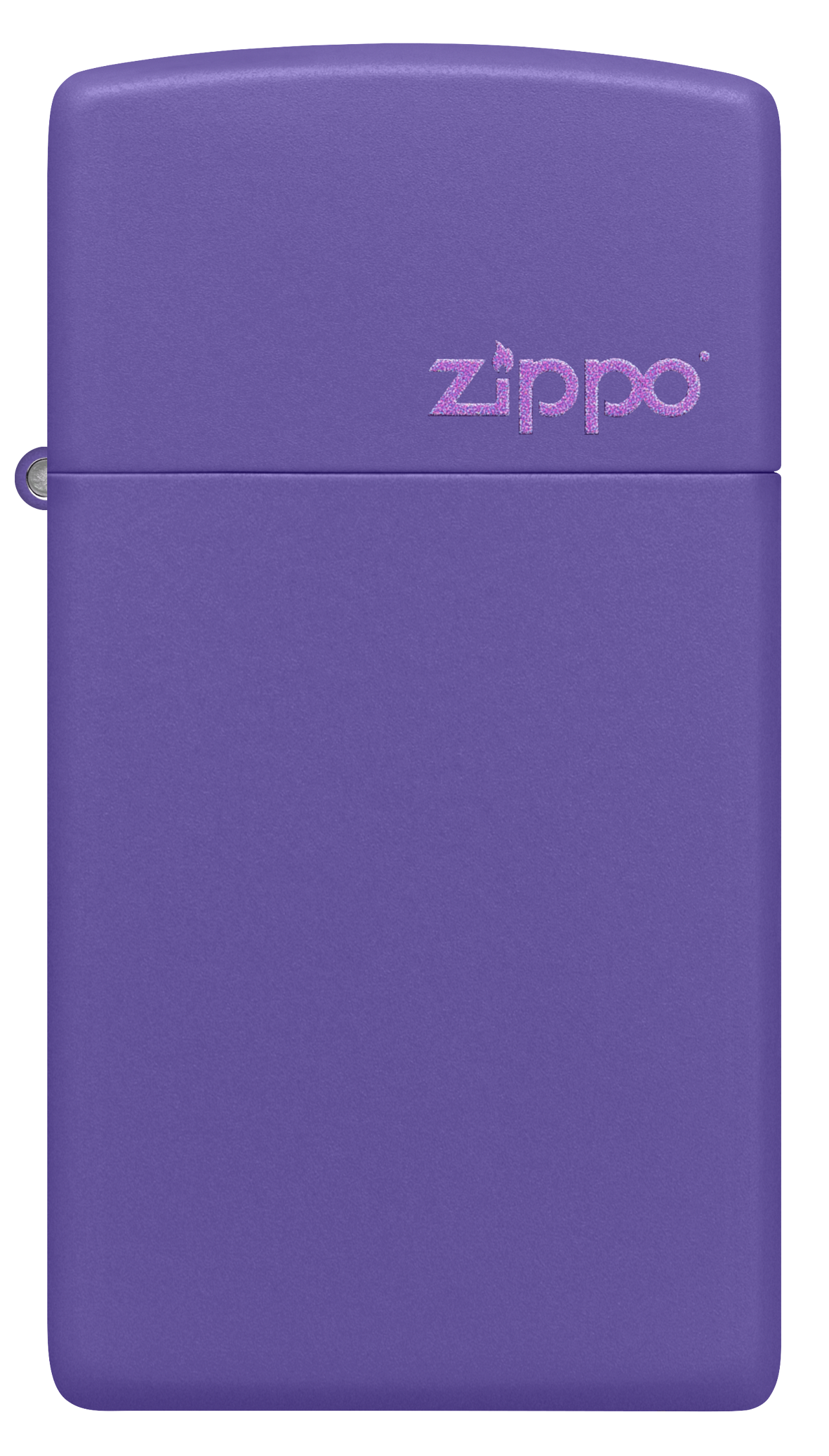 Slim<sup>®</sup> Purple Matte Zippo Logo
