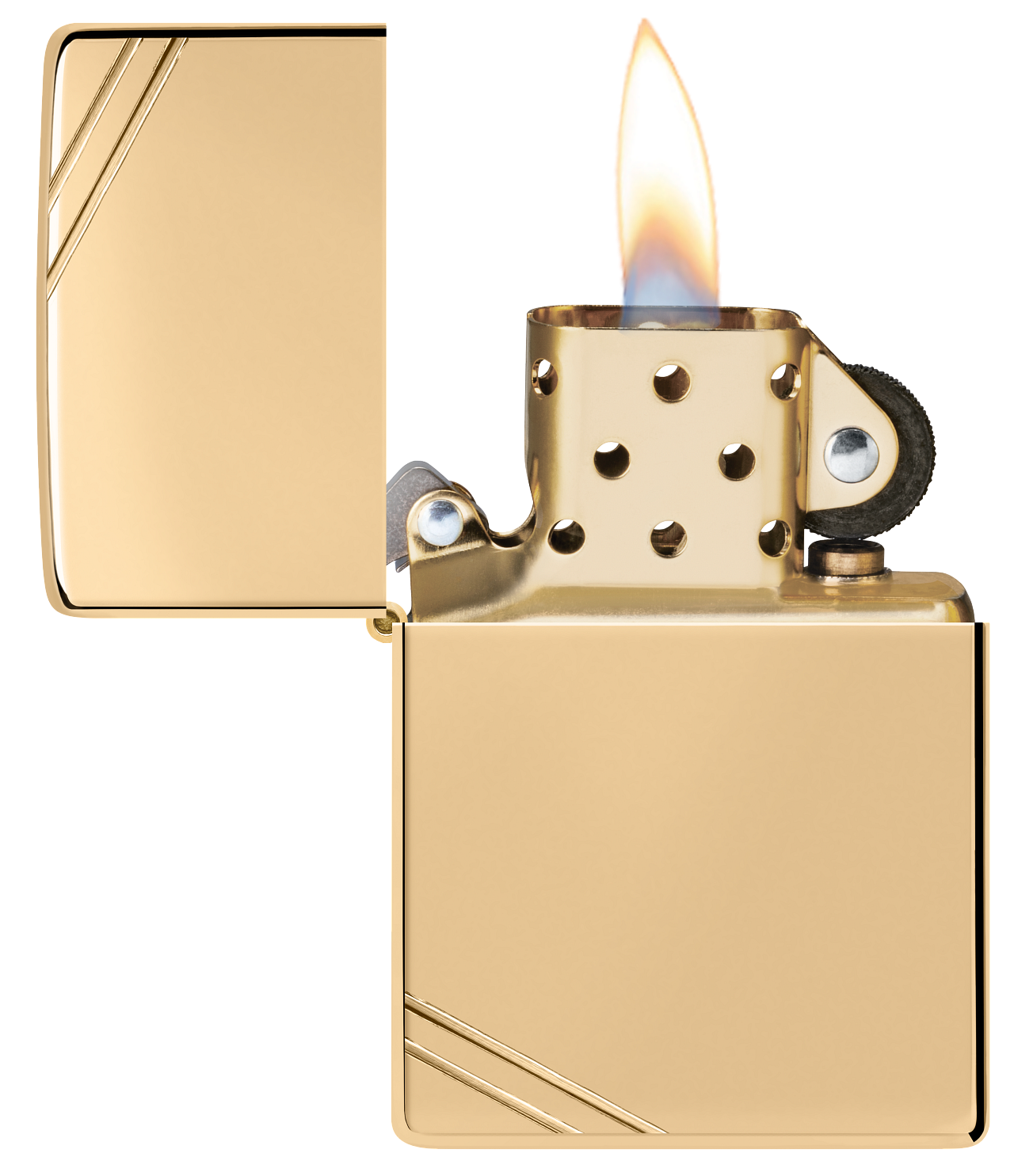 High Polish Brass Vintage with Slashes