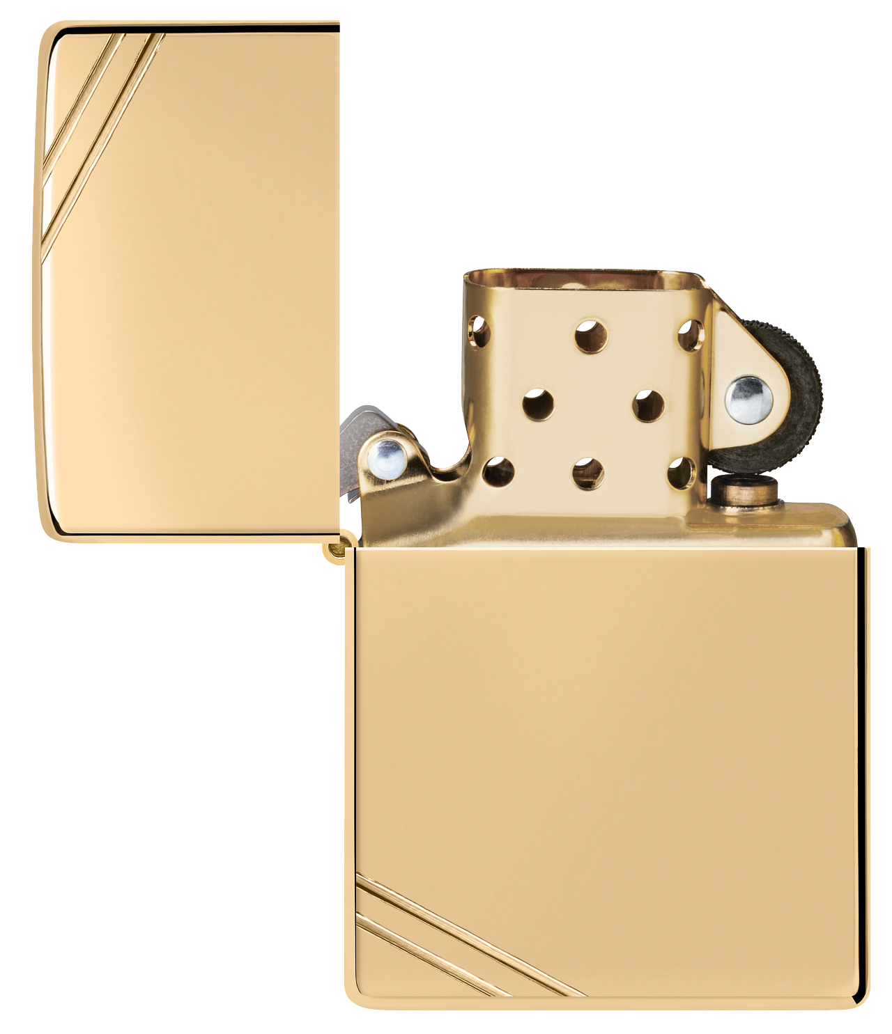 High Polish Brass Vintage with Slashes