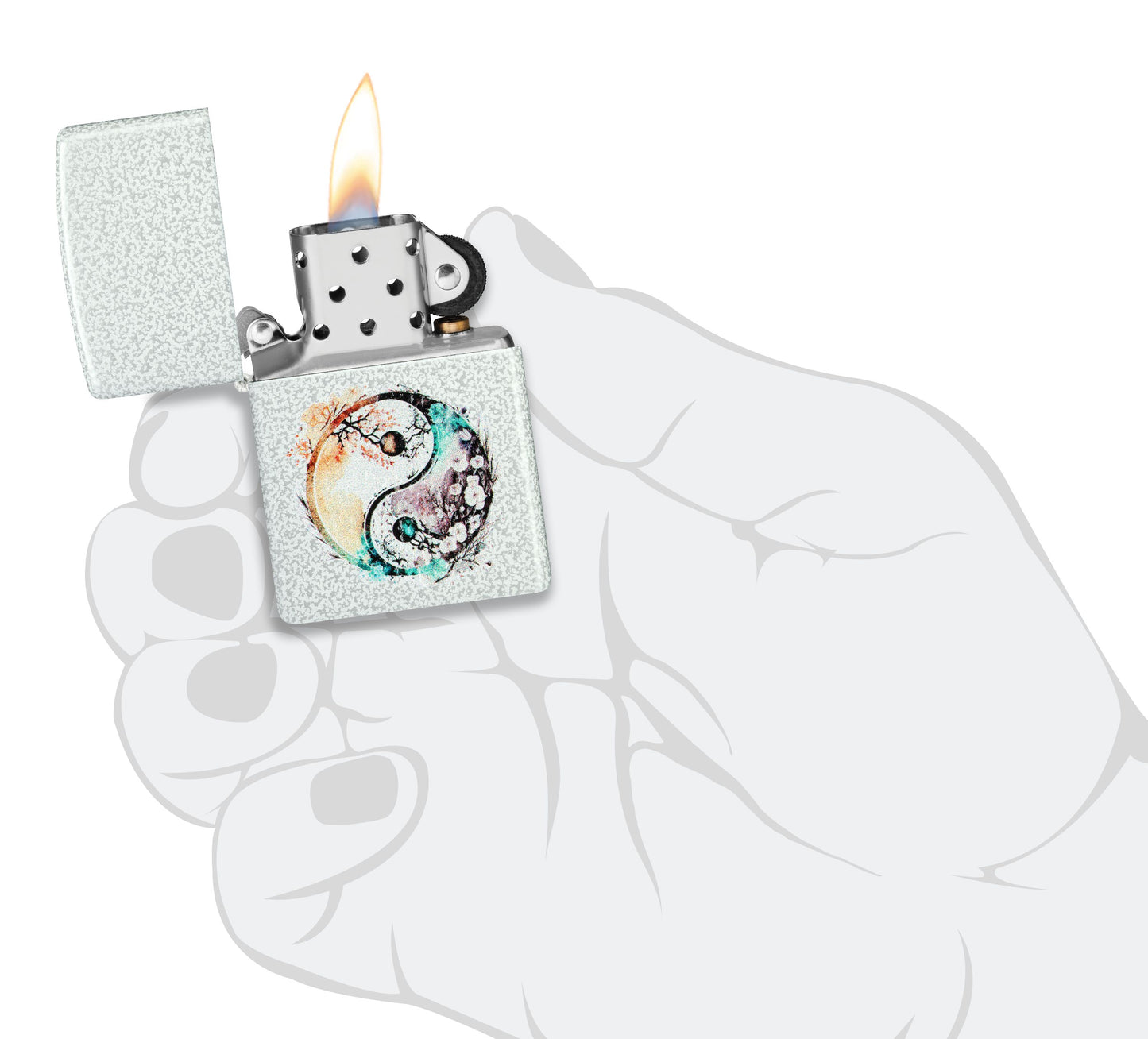 Floral Yin and Yang Design