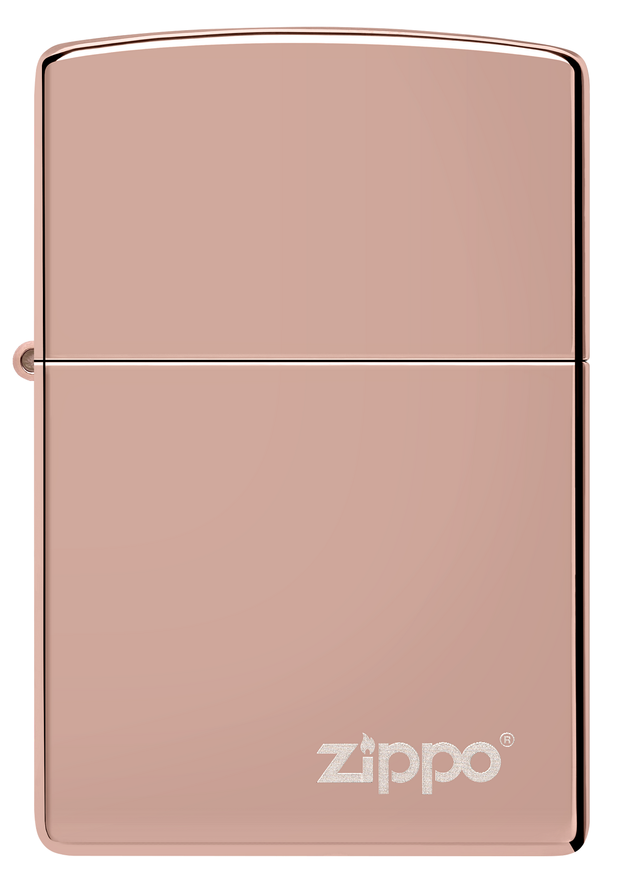 Classic High Polish Rose Gold Zippo Logo