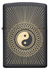 Front shot of Yin & Yang 2 Black Matte Windproof Lighter.