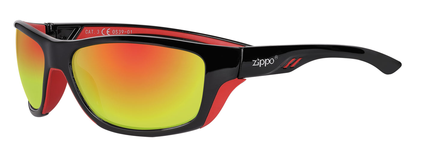 Mirror Full Frame Wrap Sunglasses