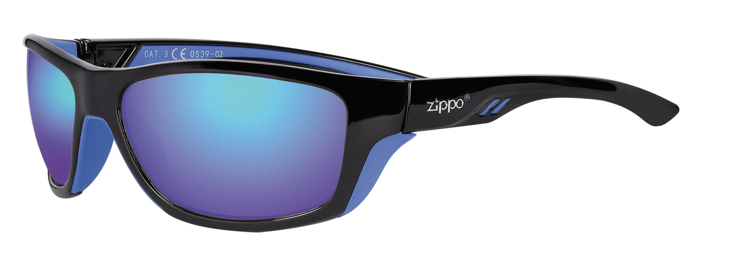 Mirror Full Frame Wrap Sunglasses