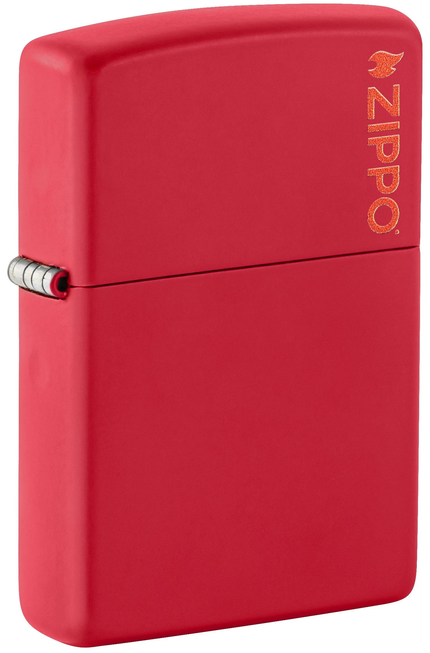 Classic Red Matte Zippo Logo