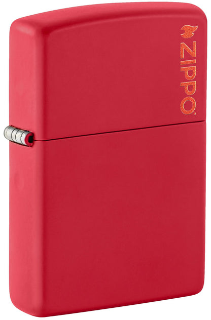 Classic Red Matte Zippo Logo