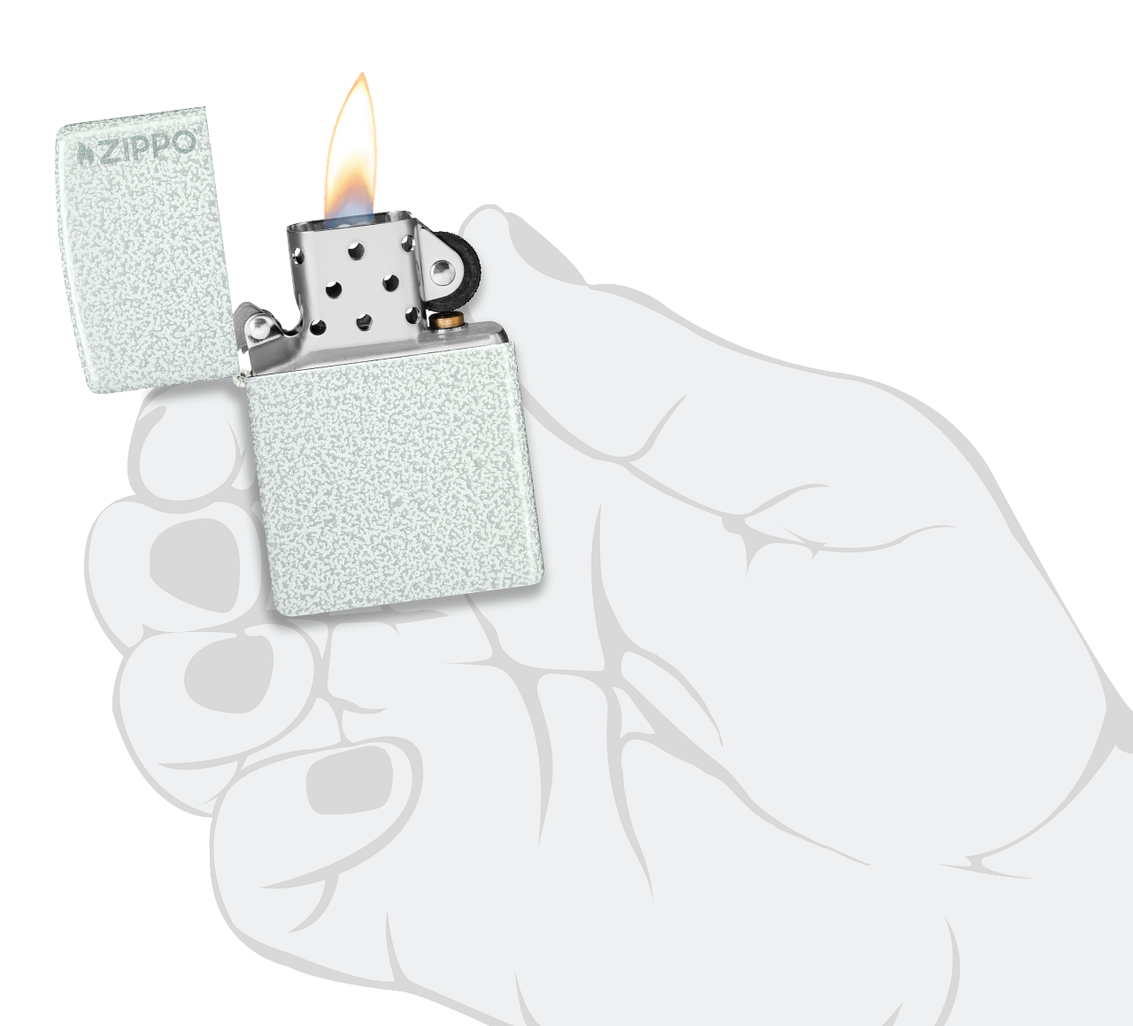 Classic Glacier Zippo Logo