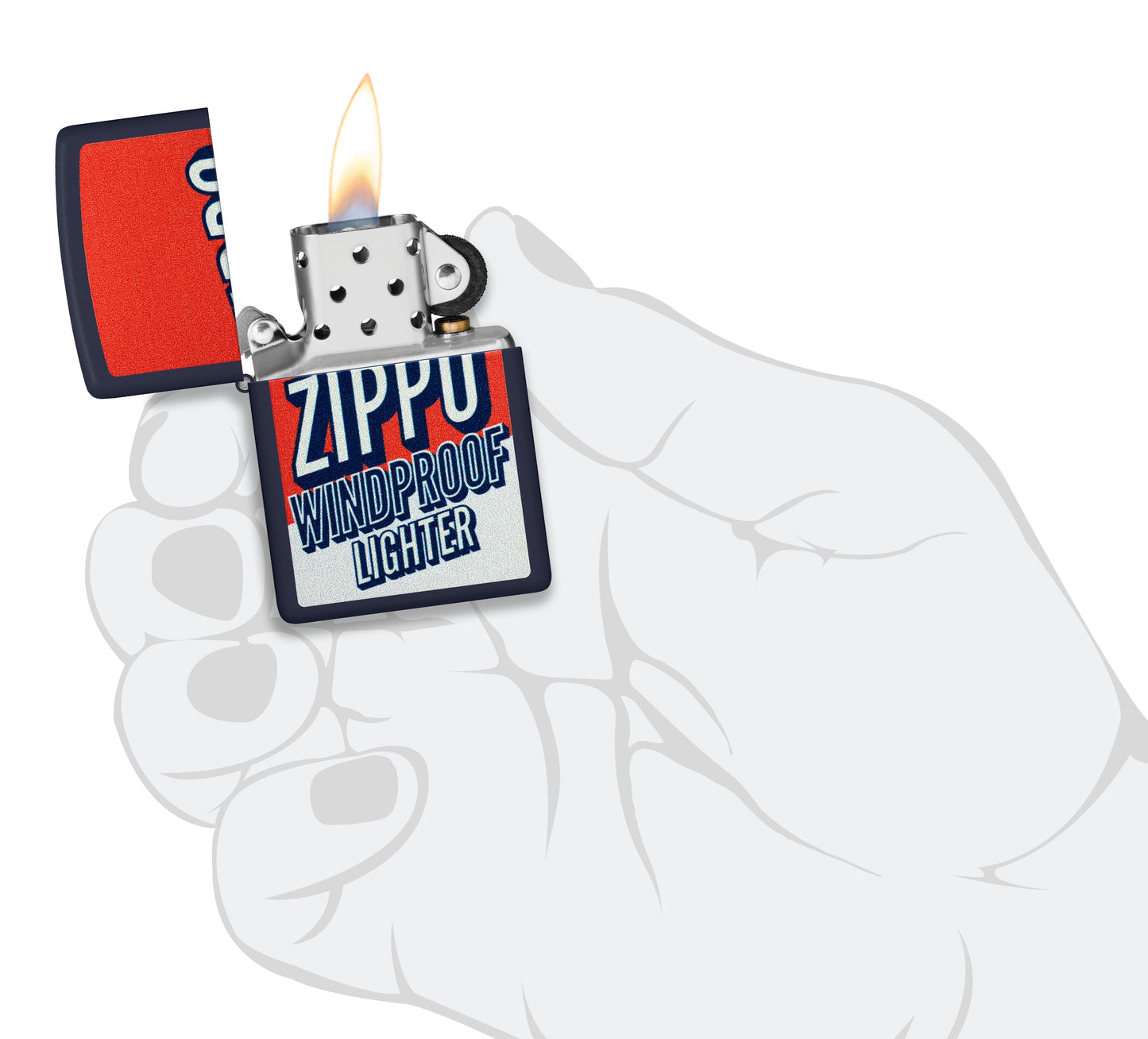 Color Block Zippo Design