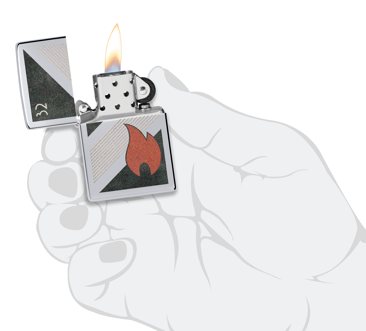 Zippo 32 Flame Design