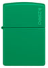 Classic Grass Green Matte Zippo Logo
