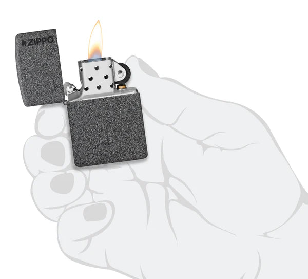 Classic Iron Stone Zippo Logo