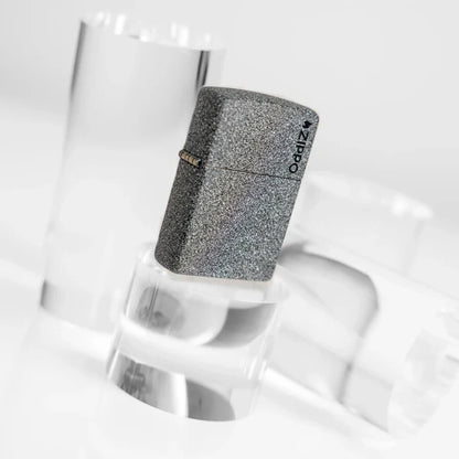 Classic Iron Stone Zippo Logo