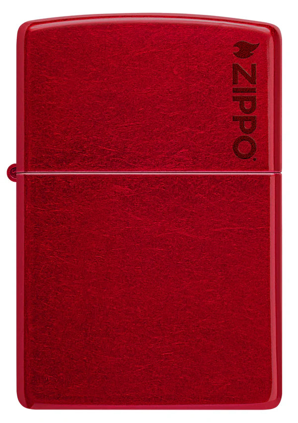 Classic Candy Apple Red Zippo Logo