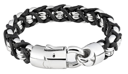 Leather Steel Bracelet