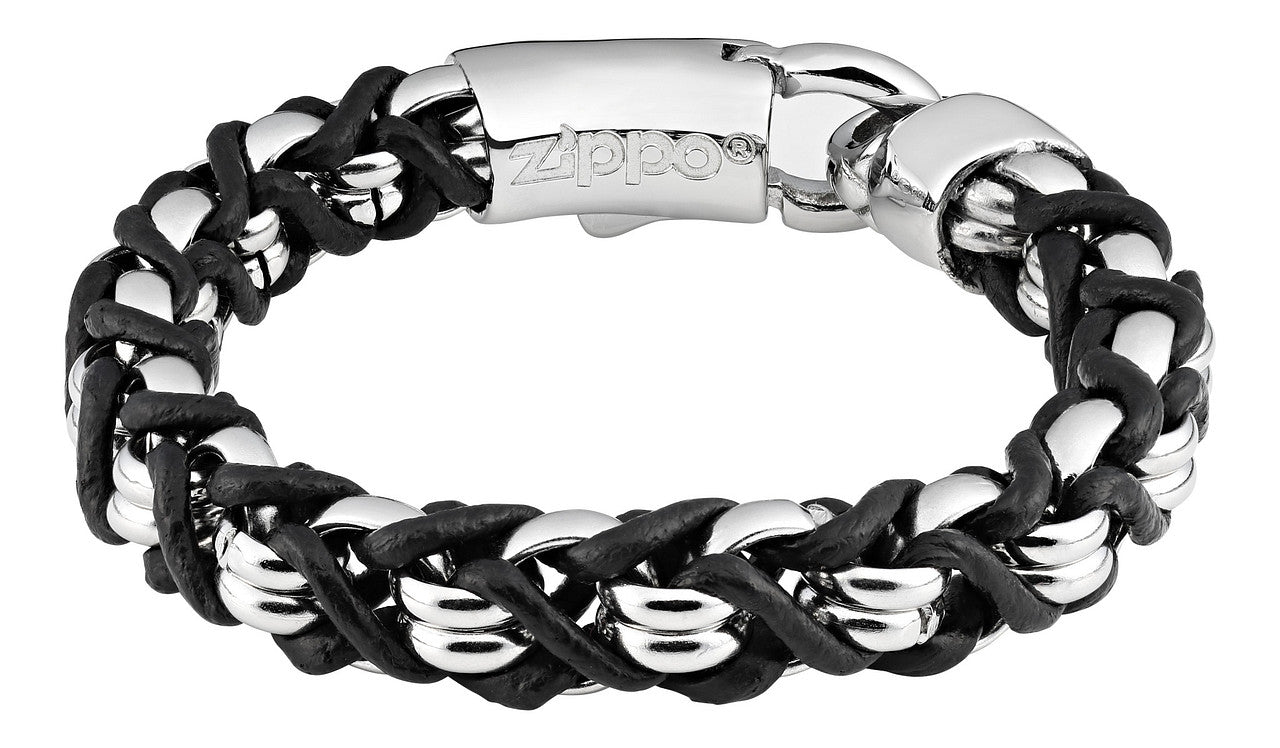 Leather Steel Bracelet