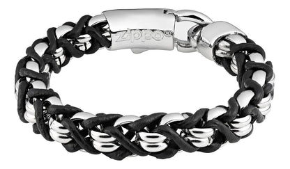 Leather Steel Bracelet