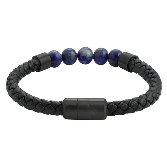 Leather Bracelet with Charms