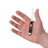 Rough Black Synthetic Jigged Mini Trapper Knife