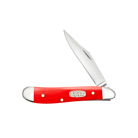 Red Synthetic Smooth Peanut Knife