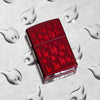 Iced Zippo Flame Design Candy Apple Red Lighter flame background
