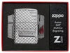 Zippo Bolts Design Windproof Lighter in its packaging