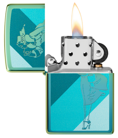 Teal Windy Design