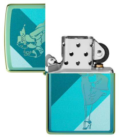 Teal Windy Design