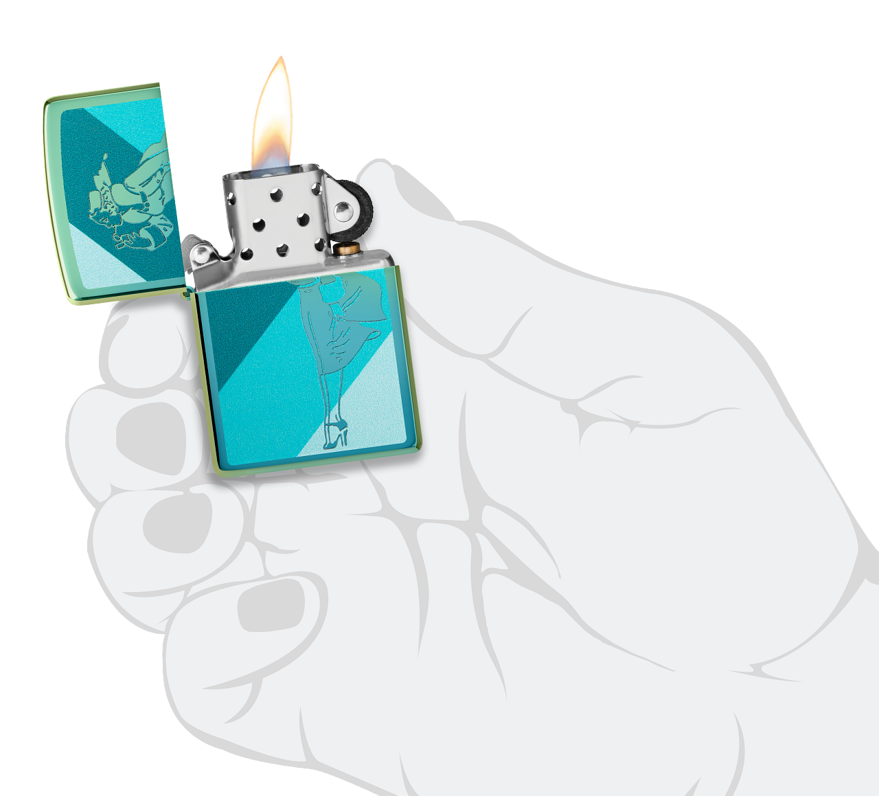 Teal Windy Design