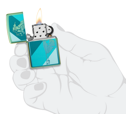 Teal Windy Design