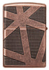 Back view of Armor® Geometric 360 Design Windproof Lighter