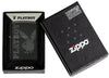 Playboy Logo Black Matte Windproof Lighter in its packaging