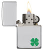 Bit O' Luck Windproof Lighter with its lid open and lit