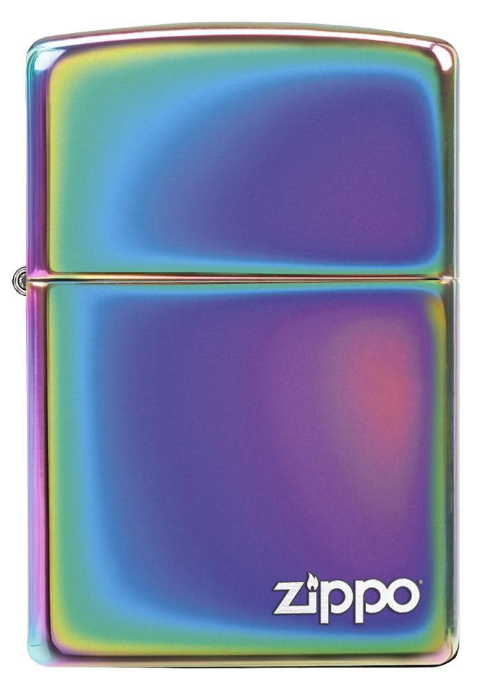 Front view of Classic Multi Color Zippo Logo Windproof Lighter.