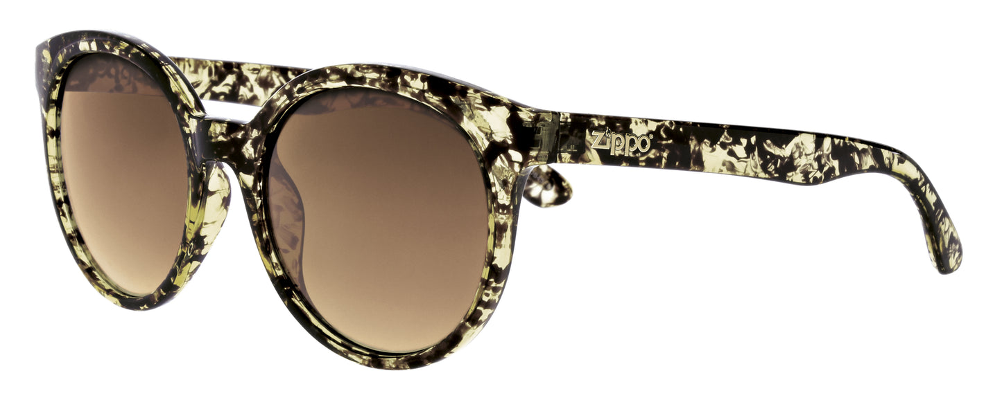 Patterned Round Sunglasses