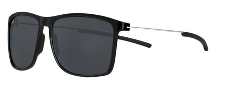 Classic Sunglasses with Metal Temple