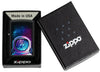 Zippo Astronaut Design Black Matte Windproof Lighter in its packaging.