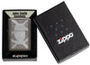 John Smith Gumbula Owl Black Ice® Windproof Lighter in its packaging